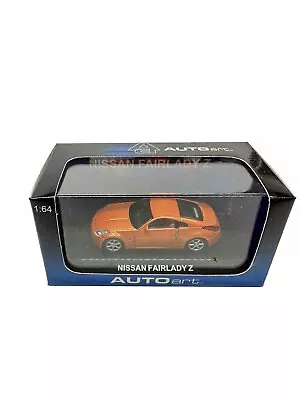 1/64 Auto Art NISSAN FAIRLADY Z Diecast Car Model Orange • $40