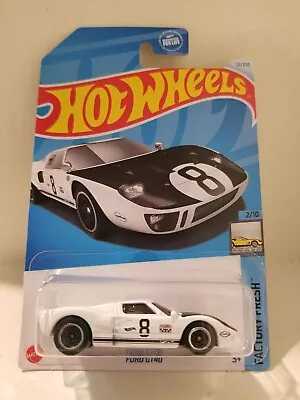 2024 Hot Wheels Ford GT 40 HW Factory Fresh 8 Ball White #12/250 • $7.29