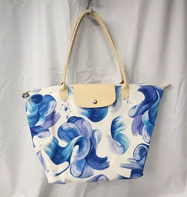 Longchamp Cornflower Blue Neo Splash Tote Modele Depose Limited Edition NEW • $206.25