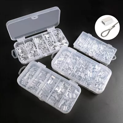 $9.34 • Buy Single Double Barrel Fishing Crimp Sleeves Copper Tackle Tube Connector Tool 