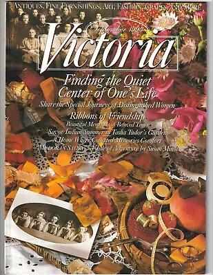 Vintage VICTORIA Magazine SEP 1994 Crafts Home & Garden Antiques Fashion • $11.95