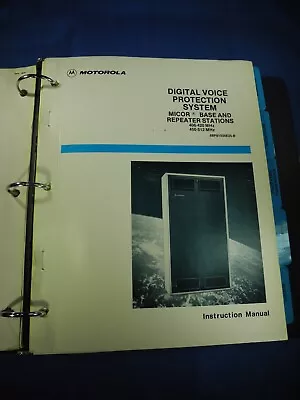 Motorola Micor Digital Protection System UHF 406-512 MHz Instruction Manual • $49.99