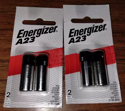 Energizer A23 Battery 12Volt 23AE 21/23 GP23 23A 23GA MN21 4 Batterys(A) • $8.29