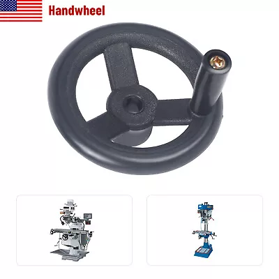 Crank Revolving Handle Round Hand Wheel + 3 Reverse Knobs For Machine • $6