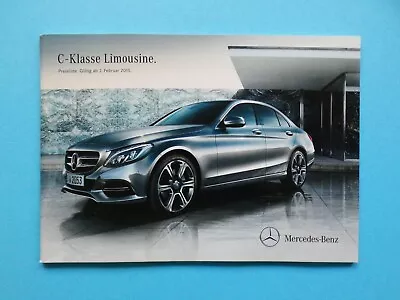 Brochure / Price List Mercedes W205 C-Class Sedan - 02/15 • $2.33