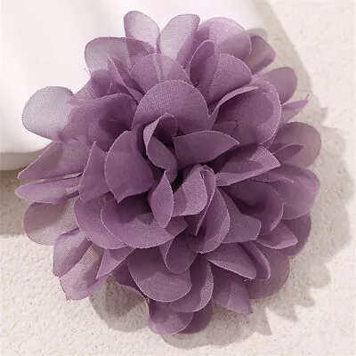 Fashion Vintage Camellia Flower Brooches For Women Corsage Badge Cloth Lapel ZSY • £5.28