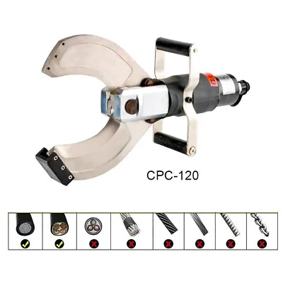 £409.99 • Buy Hydraulic Cable Cutting Head Diameter 120MM Cable Cutter Wire Cutter Force 120KN