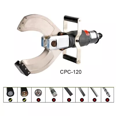 £409.99 • Buy Hydraulic Cable Cutting Head Diameter 120MM Cable Cutter Wire Cutter Force 120KN