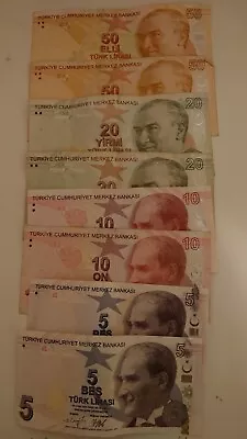 Leftover Holiday Money 170...Turkish Liras • £6.39