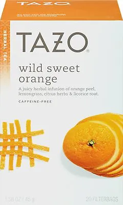 £7.43 • Buy Tazo Teas Herbal Infusion Tea-Wild Sweet Orange (Decaf) 20 Bag