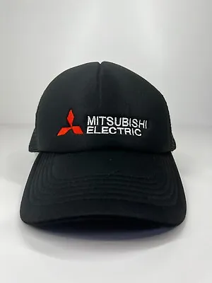 Mitsubishi Electric Trucker Cap Hat Black Adjustable One Size Fits Most • $12.84