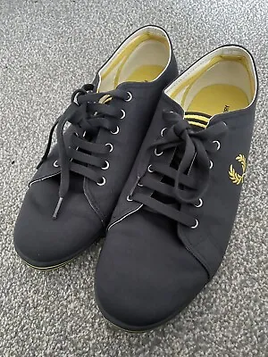 Fred Perry Size 9 Men’s Shoes Grey And Yellow • £20