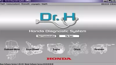 Honda Marine Dr.H Diagnostic Software Version 32 Up To 2022 • $185