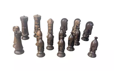 Vintage Lot Of 16 Chess Game Pieces Replacements Ceramic 4  King 1970’s • $25.06