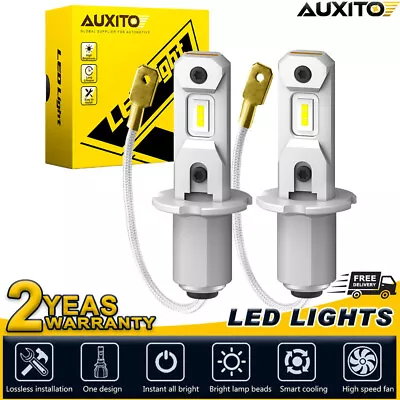 AUXITO H3 Car LED For Motorcycle ATV UTV Headlight Globes High Beam High Quality • $46.02