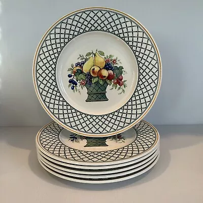 £146.19 • Buy (6) BASKET By Villeroy Boch Dinner Plates ~ EXC. CONDITION