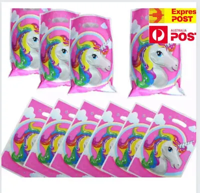 $7.99 • Buy 20 Unicorn Party Gift Bags Loot Bags For Birthday Candy Party Bag New Au Stock