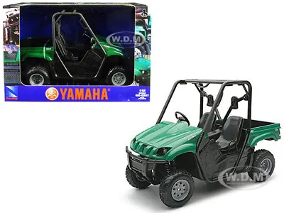 2008 YAMAHA RHINO 700 F1 4 X 4 OFF-ROAD GREEN 1/12 DIECAST MODEL NEW RAY 43253 • $16.99