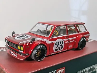 Mini GT 1:64 Kaido House Datsun Kaido 510 Wagon Carbon Fiber V2 Red HMG063 • £22.99