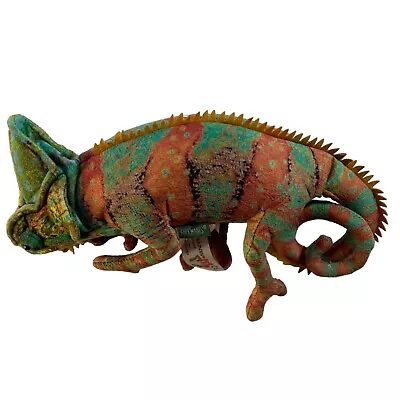 Folkmanis Realistic Chameleon Puppet 12  Colorful Plush Stuffed Animal Reptile • $14.75