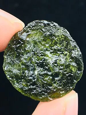 16ct Meteorite Moldavite Green Impact Fragment Meteor Stone Space Asteroid+coa • $0.99