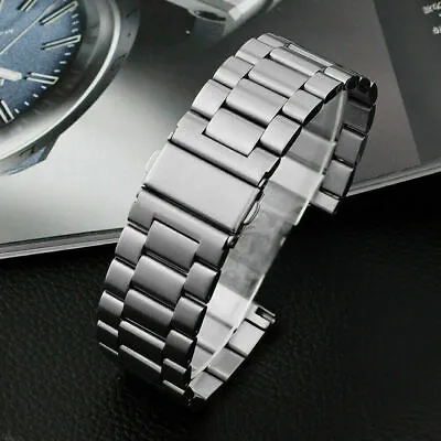 Universal Wrist Strap 18/20/22/23mm Stainless Steel Metal Bracelet Watch Band • $10.99