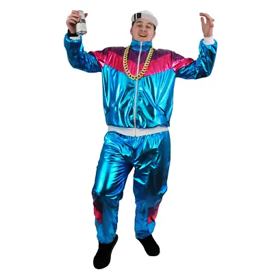 £22.99 • Buy Adults Tracksuit 80s 90s Costume Shell Suit Chav Scouser Stag Do Fancy Dress