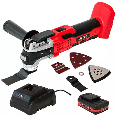 Excel 18V Cordless Oscillating 6 Speed Multi Tool With 2.0Ah Battery & Charger • £59