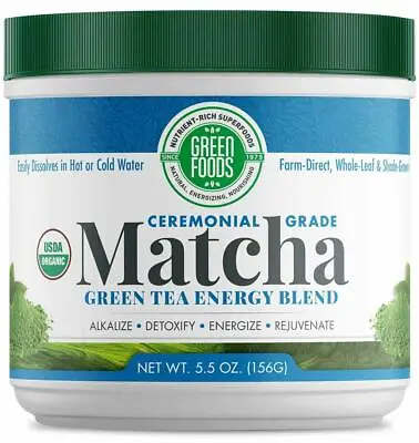 Green Foods Organic Matcha Green Tea 5.5 Ounce • $17.96