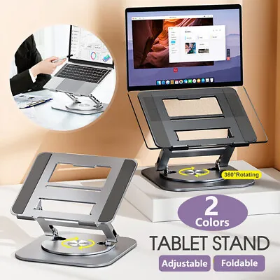 Adjustable Laptop Stand 360 Rotating Ergonimic Foldable Laptop Riser For Desk • $31.99