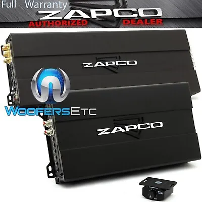 Pkg ZAPCO ST-6X-SQ 6-CHANNEL 900W AMPLIFIER + ST-1000XM-II MONOBLOCK 1000W AMP • $899.98