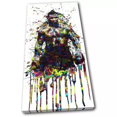 Mike Tyson Boxer Boxing Colourful Sports SINGLE CANVAS WALL ART Picture Print • £35.99