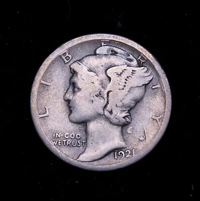 1921-D Mercury Dime Key Date • $85