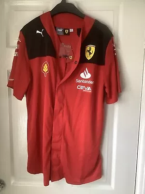 Brand New With Tags F1 Scuderia Ferrari Men’s Replica Puma Polo Shirt Red Medium • £25