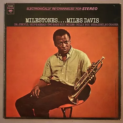 MILES DAVIS Milestones Columbia PC 9428 Jazz LP NM-/VG+ • $12