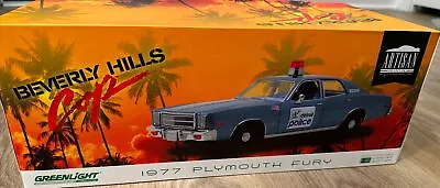 1977 Plymouth Fury  Beverly Hills Cop  Detroit Police Car 1:18 Greenlight 19069 • $99