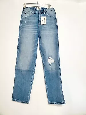 New Women's Jordache Vintage Heather Straight High Rise Mid Wash Jeans Sz 27 • $12.99