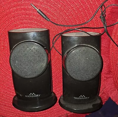 Lot Of 2 Merkury Stereo Speaker (black) Work Great! Preowned • $9.50