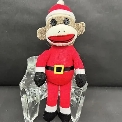 Ty Sock Monkey Santa Plush Stuffed Animal • $8