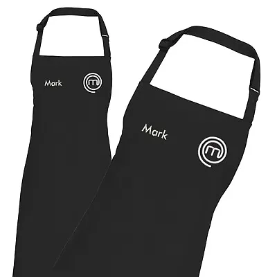 Personalised Masterchef Cooking Apron Embroidered With Name • £15