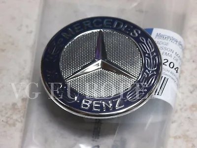 Mercedes-Benz S E C CLK Class GENUINE Hood Flat Star Emblem Conversion NEW OE • $26.49