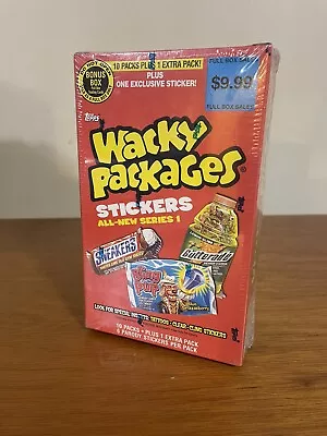 2004 Topps Wacky Packages Stickers All New Series 1 Sealed Box 11 Packs NEW!!!! • $35