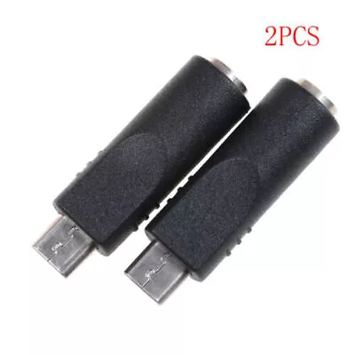 2pcs 3.5mm X 1.1mm Female To Micro USB 5 Pin Male DC  Converter Charger AdapN/H5 • $2.61