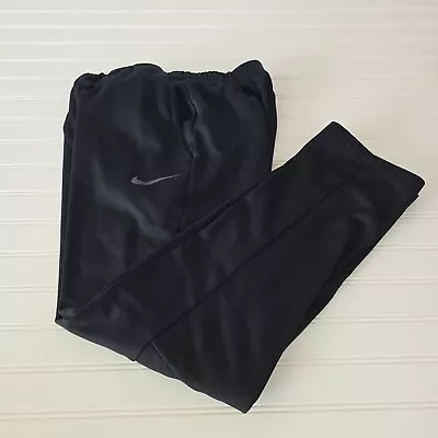 Nike Dri Fit Standard Fit Black Athletic Track Pants Mens Size Small 56323 • $10.95