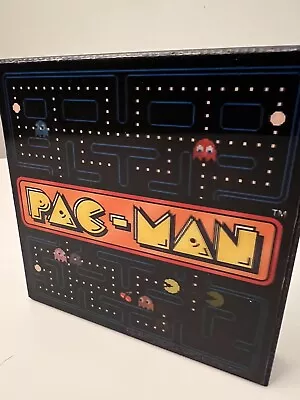 Pac-Man Lenticular Wood Decor Wall Shelf Sitter Wood Holographic Overlay B19 • $9.99