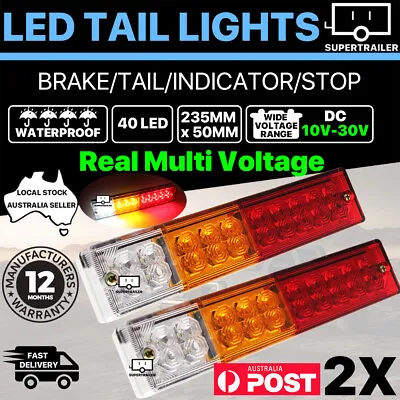 $27.95 • Buy 2x Trailer Lights 20 LED STOP TAIL INDICATOR TRUCK CAMPER LIGHT UTE 4WD 10-30V