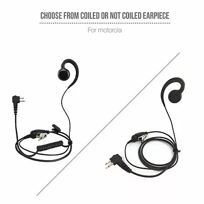 1x Swivel Earpiece W/ PTT For Motorola Radios DTR410 CP110 CP200 CLS110 RDM2070d • $13.50