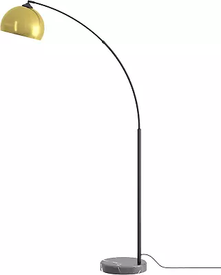 GETINLIGHT 66  Modern Antique Brass Arc Floor Lamp With Inner  • $163.21