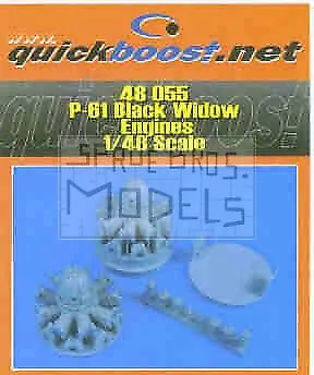 QBT48055 1:48 Quickboost P-61 Black Widow Engines (REV Kit) #48055 • $23.69