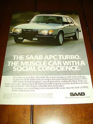 1983 Saab 900 Apc - Original Ad • $11.95